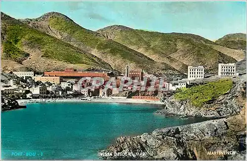 Cartes postales Port Bou Costa Brava Vista desde et mar Vue de la Mer