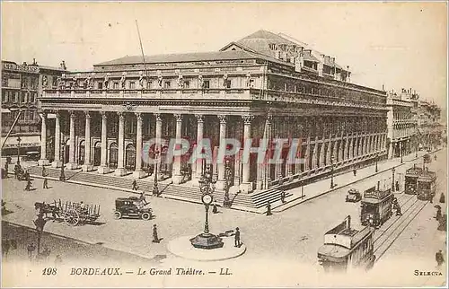 Cartes postales Bordeaux Le Grand Theatre Tramway