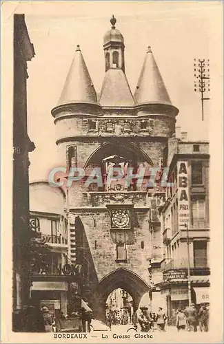 Cartes postales Bordeaux La Grosse Cloche Tramway