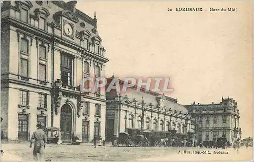 Cartes postales Bordeaux Gare du Midi