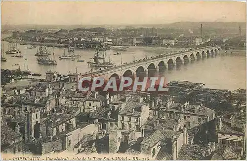 Cartes postales Bordeaux Vue generale prise de la Tour Saint Michel