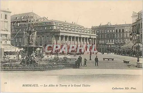 Cartes postales Bordeaux Les Allees de Tourny et le Grand Theatre