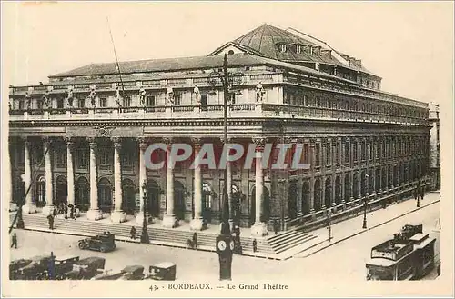 Cartes postales Bordeaux Le Grand Theatre