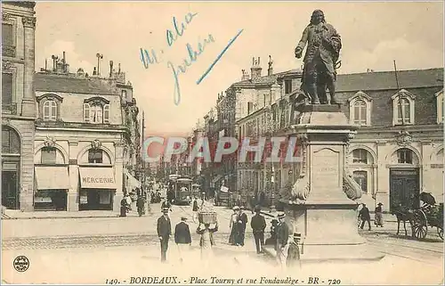 Cartes postales Bordeaux Place Tourny et rue Fondaudege