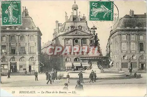 Cartes postales Bordeaux La Place de la Bourse