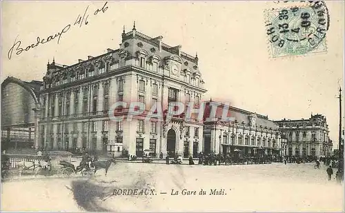 Cartes postales Bordeaux La Gare du Midi