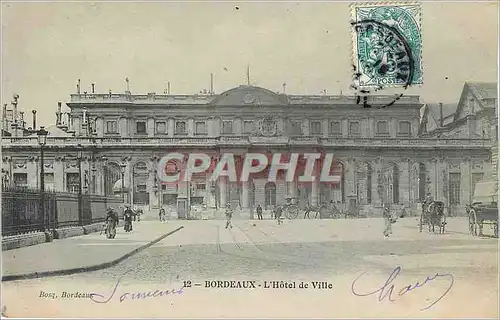 Cartes postales Bordeaux L'Hotel de Ville