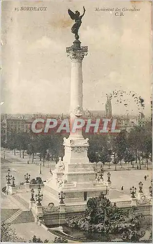 Cartes postales Bordeaux Monument des Girondins