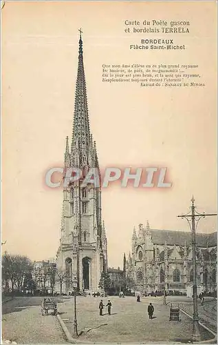 Cartes postales Bordeaux Fleche Saint Michel