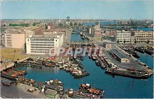 Moderne Karte Rotterdam Vue sur le Centre de la ville Blick auf Stadtmitte