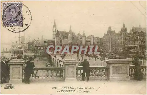 Cartes postales Anvers Place du Steen Antwerpen Steenplein