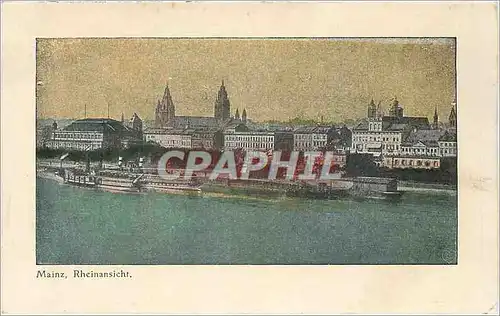 Cartes postales Mainz Rheinansicht