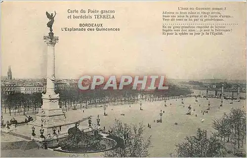 Cartes postales Bordeaux L'Esplanade des Quiconces