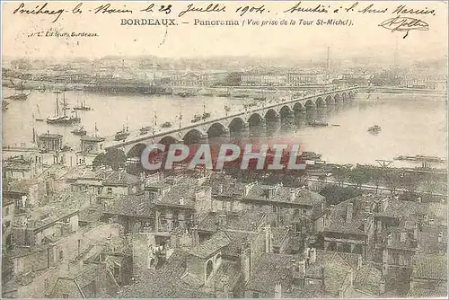 Cartes postales Bordeaux Panorama Vue prise de la Tour St Michel