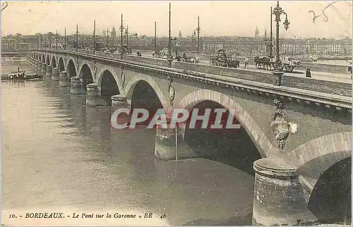 Cartes postales Bordeaux Le Pont sur la Garonne