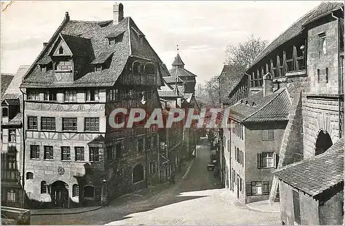 Ansichtskarte AK Nurnberg Albrecht Durer Haus und Wehrgang