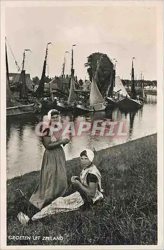 Cartes postales Groeten uit Zeeland Folklore
