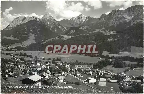 Cartes postales Chateau d'Oex Rubli Gumfluh et Rochers du Midi