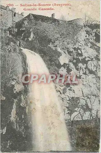 Ansichtskarte AK Salles la Source Aveyron Grande Cascade