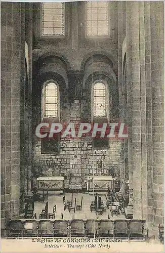 Ansichtskarte AK L'Eglise de Conques Interieur Transept Cote Nord