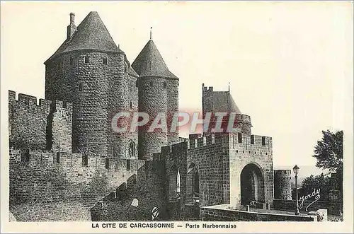 Ansichtskarte AK La Cite de Carcassonne Porte Narbonnaise