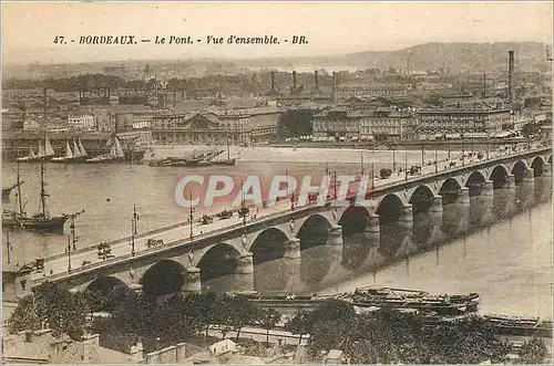 Cartes postales Bordeaux Le Pont Vue d'Ensemble