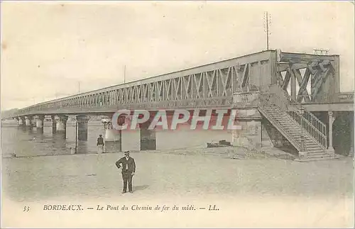 Ansichtskarte AK Bordeaux Le Pont du Chemin de fer du midi