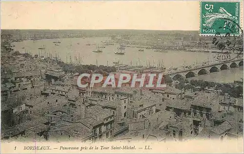 Cartes postales Bordeaux Panorama pris de la Tour Saint Michel