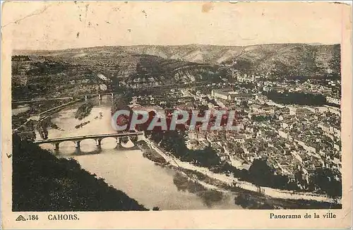 Ansichtskarte AK Cahors Panorama de la Ville