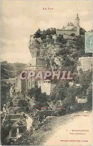 Ansichtskarte AK Le Lot Rocamadour Vue Generale