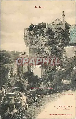 Cartes postales Le Lot Rocamadour Vue Generale