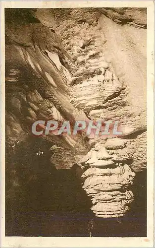 Ansichtskarte AK Puits de Padirac Lot Stalagmites et Cascade de Carbonate