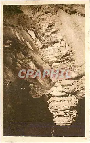 Cartes postales Puits de Padirac Lot Stalagmites et Cascade de Carbonate