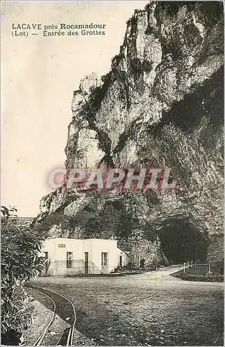 Ansichtskarte AK Lacave pres Rocamadour Lot Entree des Grottes