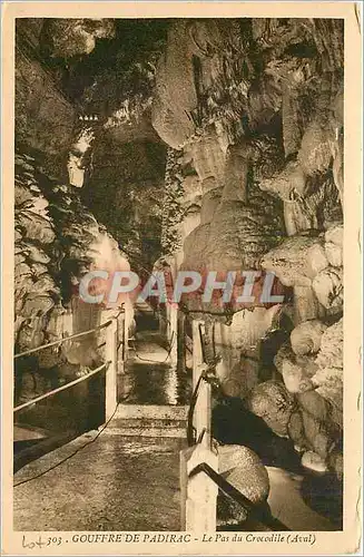 Cartes postales Gouffre de Padirac Le Pas du Crocodile Aval