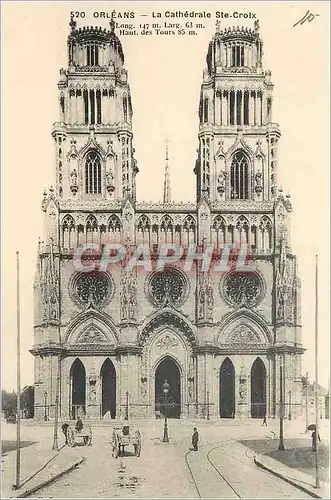 Cartes postales Orleans La Cathedrale Ste Croix