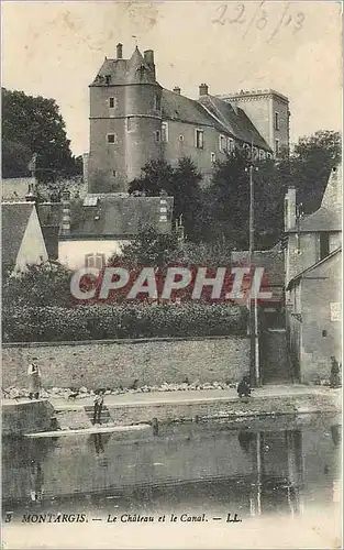 Cartes postales Montargis Le Chateau et le Canal