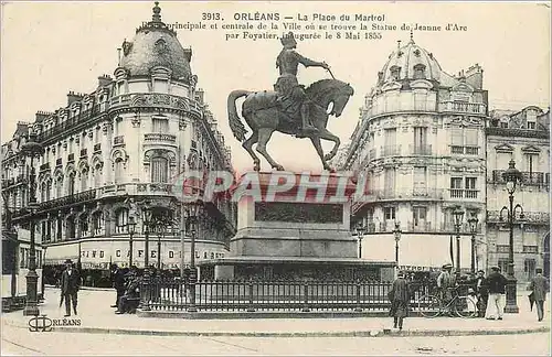 Cartes postales Orleans La Place du Martroi