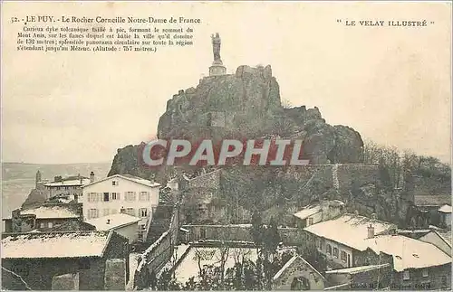 Ansichtskarte AK Le Puy Le Rocher Corneille Notre Dame de France