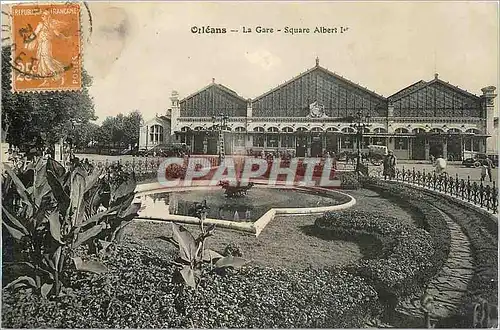 Cartes postales Orleans La Gare Square Albert 1er