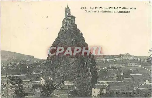 Ansichtskarte AK Le Puy en Velay Hte Loiret Rocher St Michel d'Aiguilhe