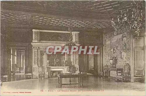 Ansichtskarte AK Pau Le Grand Salon du Chateau Henri IV