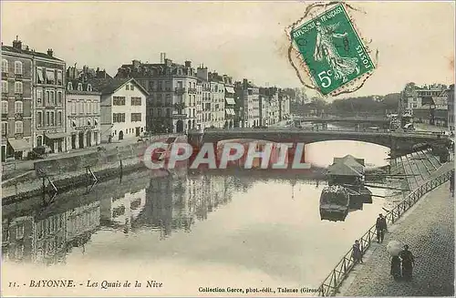 Ansichtskarte AK Bayonne Les Quais de la Nive