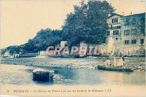 Ansichtskarte AK Hendaye La Maison de Pierre Loti sur les bords de la Bidasson