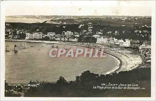 Cartes postales Saint Jean de Luz La Plage prise de la Tour de Bordagain