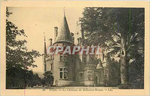 Cartes postales Foix Le Chateau de Bellissen Benae