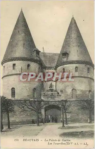 Ansichtskarte AK Beauvais Le Palais de Justice Les Tourelles