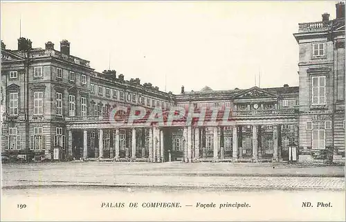 Cartes postales Palais de Compiegne Facade principale