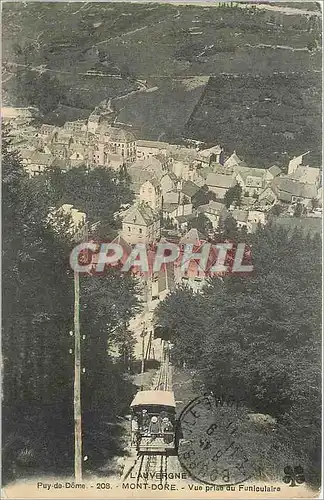 Cartes postales Puy de Dome Mont Dore Vue prise du Funiculaire