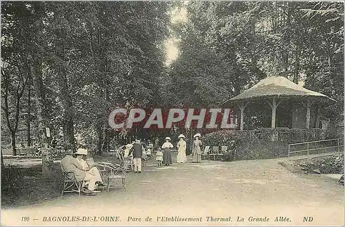 Cartes postales Bagnoles de L'Orne Parc de l'Etablissement Thermal La Grande Allee